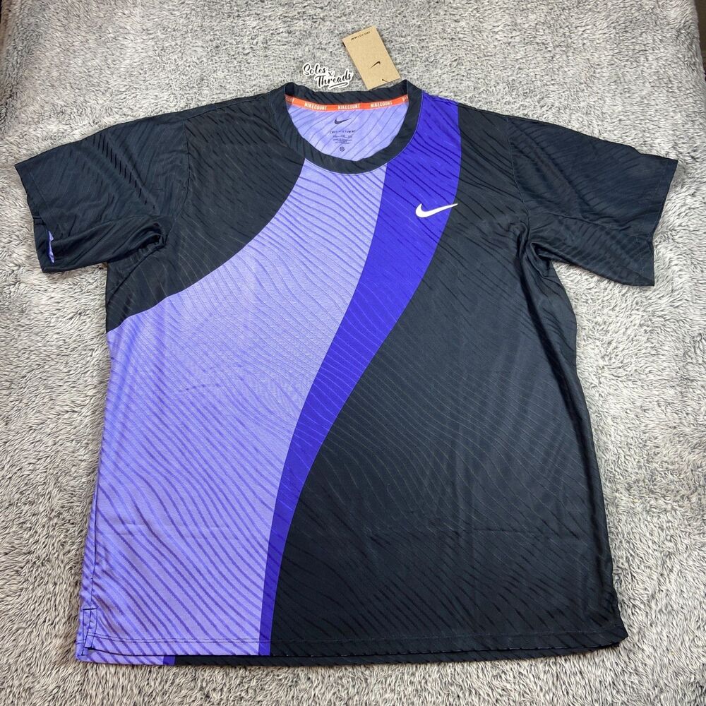Nike Melbourne Court Slam Dri-FIT ADV Tennis Top Size 2XL Men Sapphire Obsidian
